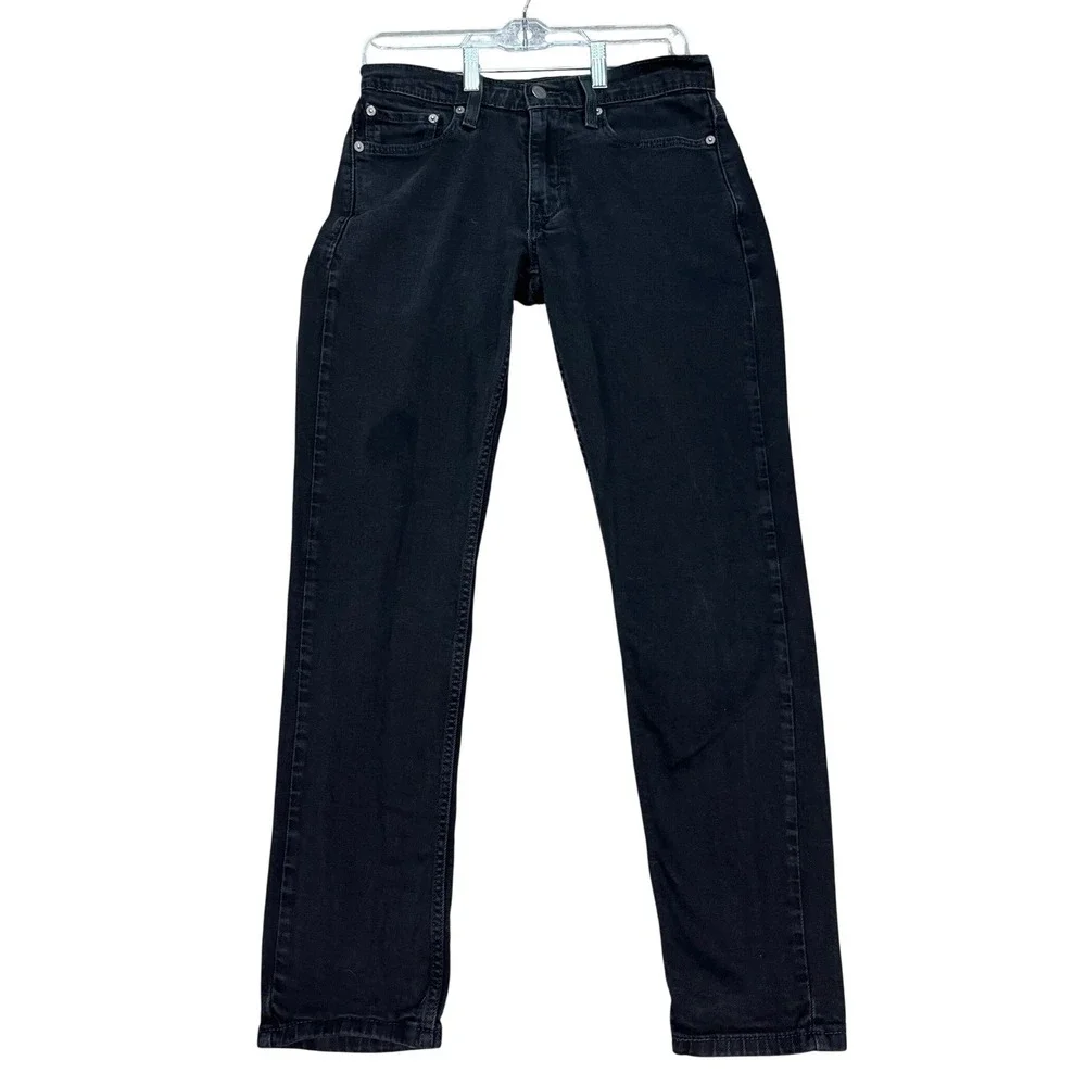 Levi's 511 Jeans Mens 29x32 Black Stretch Denim Pants Slim Fit 5 Pocket Twill